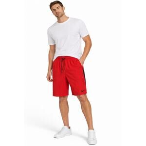 Nike Red Athletic Shorts Men’s M Drawstring Gym Running Basketball Activewear
